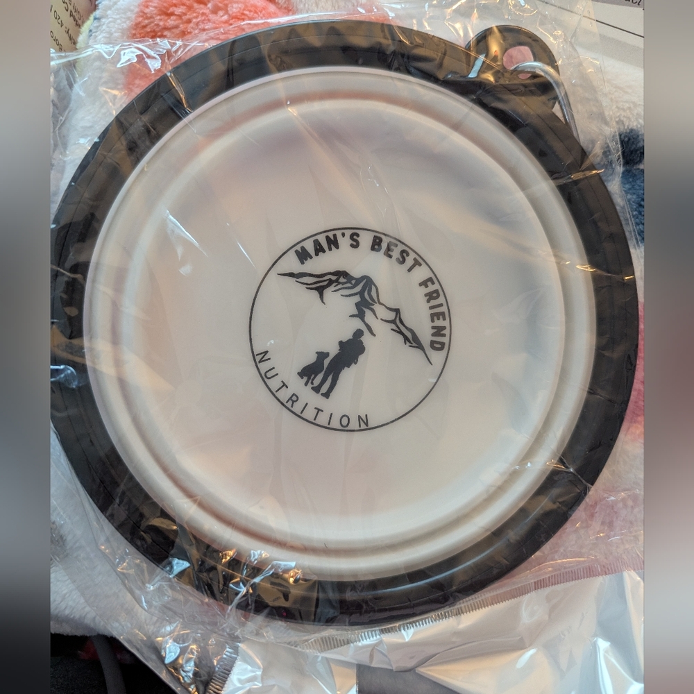 Collapsible Pet Bowl Man's Best Friend Nutrition Logo